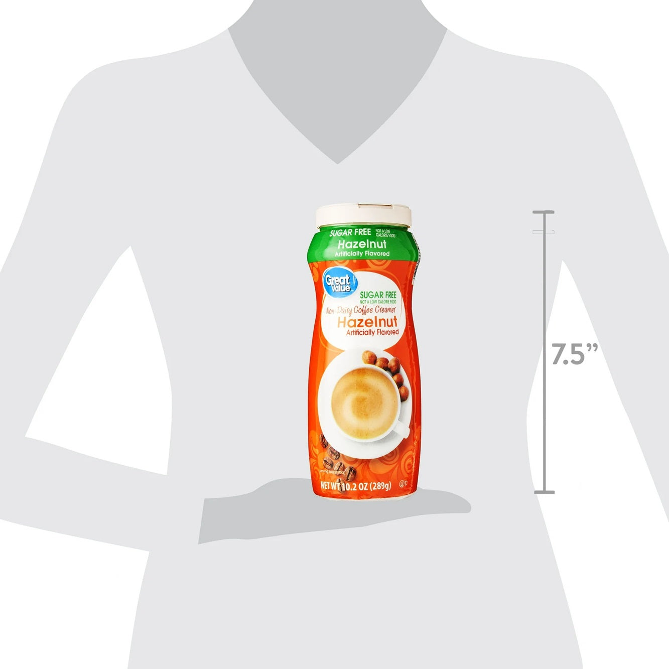 Great Value Hazelnut Coffee Creamer, Sugar Free, 10.2 oz