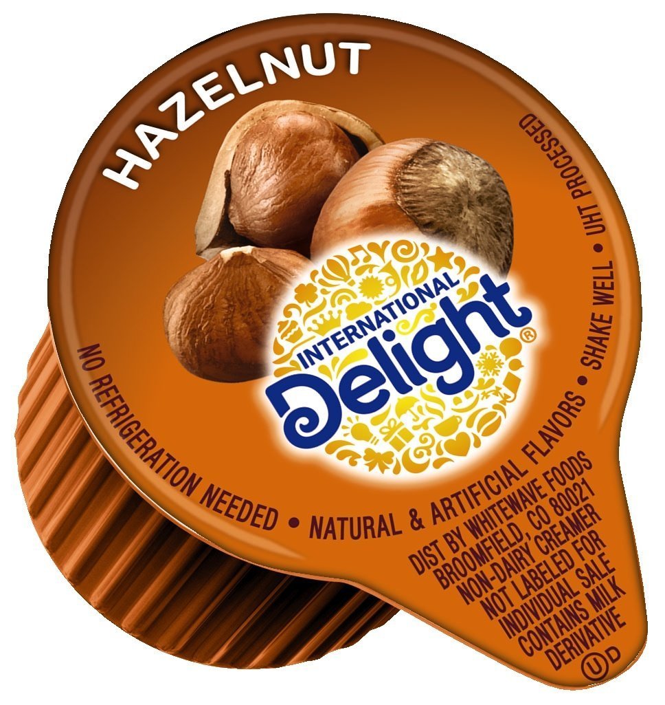 International Delight HAZELNUT Coffee Creamer Singles, Sold by Pack of 20pcs