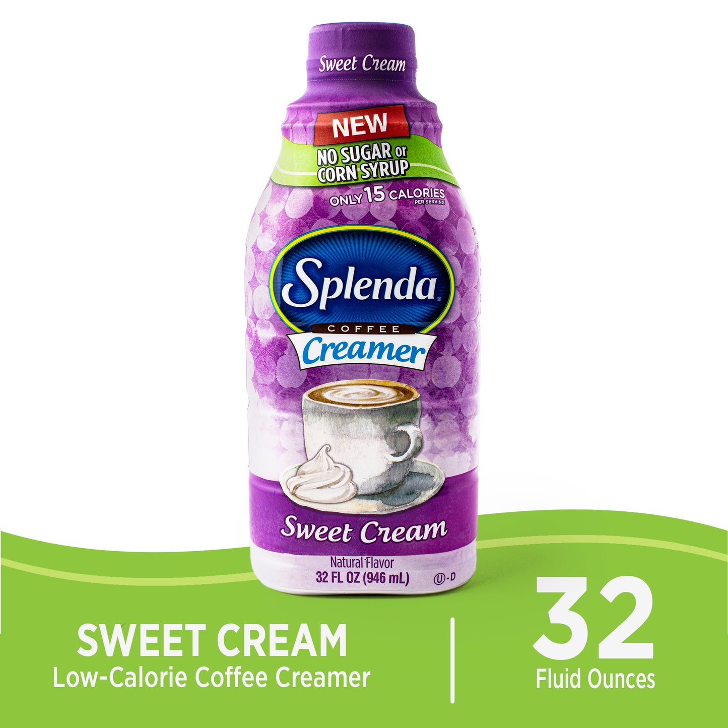 SPLENDA Sweet Cream Liquid Coffee Creamer, 32 fl oz Bottle