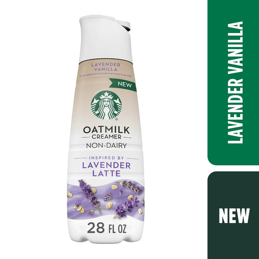 Starbucks Lavender Vanilla Flavored Creamer, Oat Milk Coffee Creamer, 28oz.