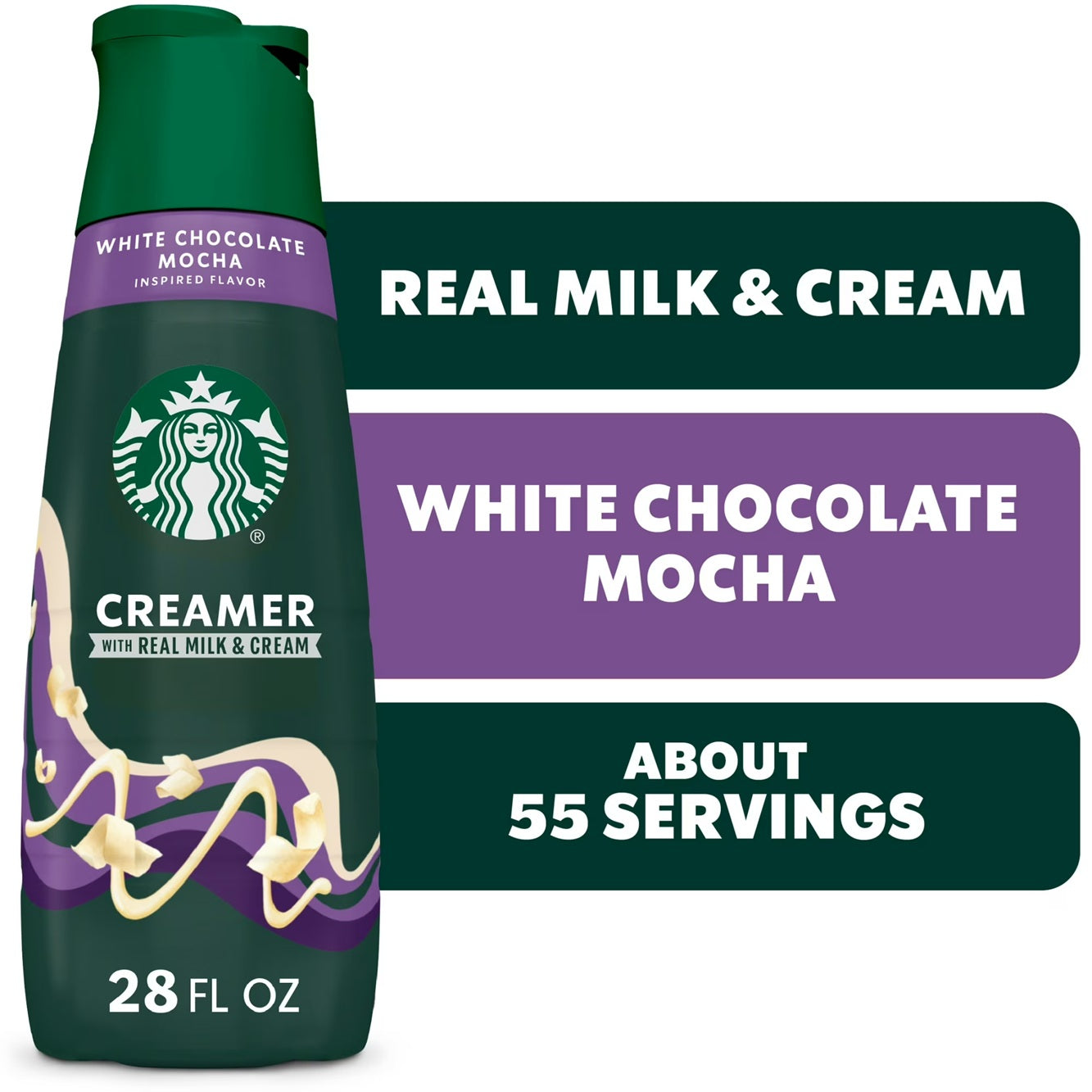 Starbucks Liquid Coffee Creamer White Chocolate Creamer, 28 fl oz