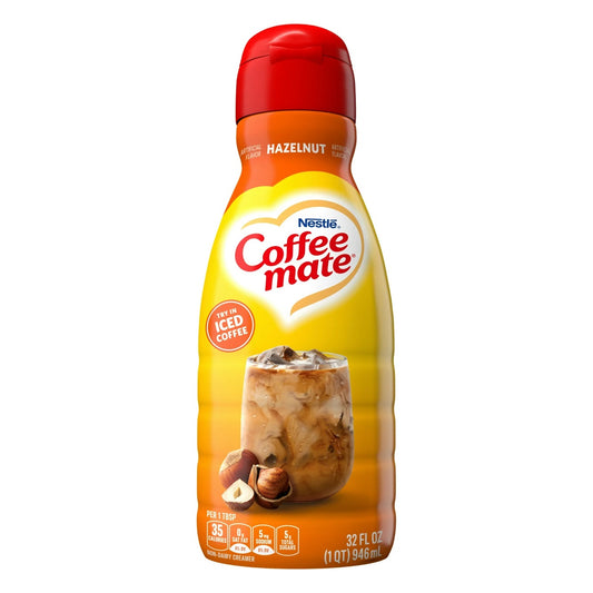 Coffee mate Hazelnut Liquid Non-Dairy Coffee Creamer, 32 fl oz