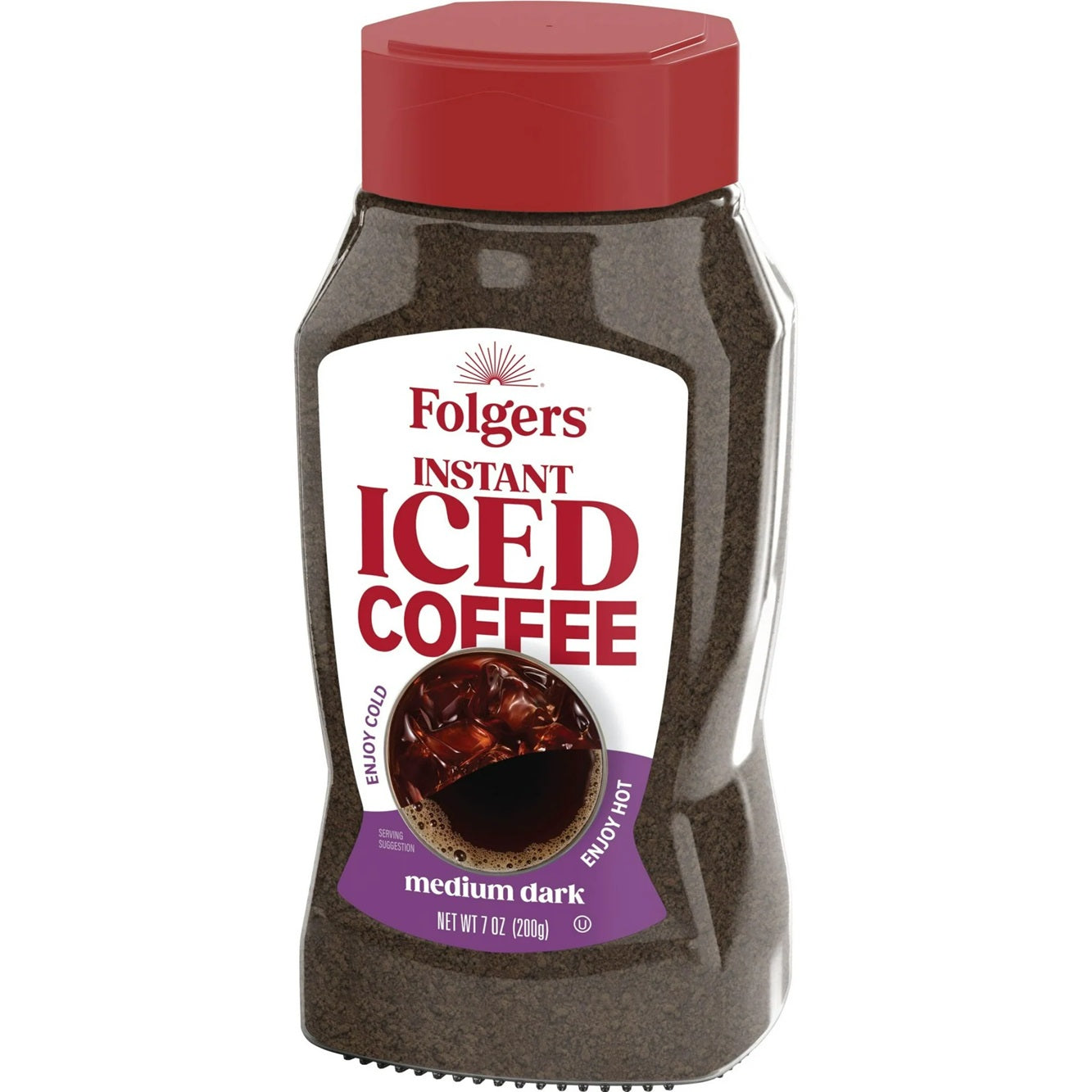 Folgers Instant Iced Coffee, 7 oz Jar