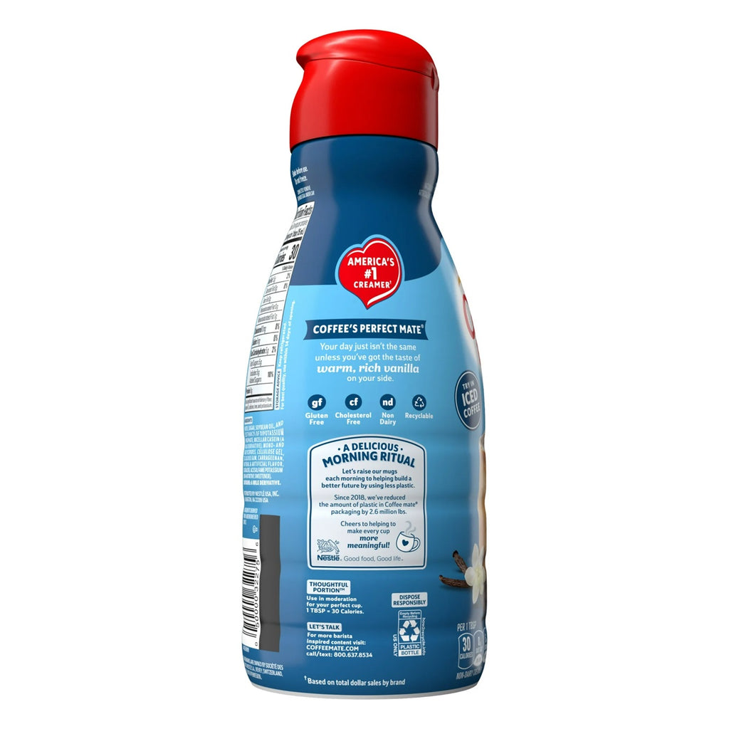Coffee mate French Vanilla Liquid Non-Dairy Coffee Creamer, 32 fl oz