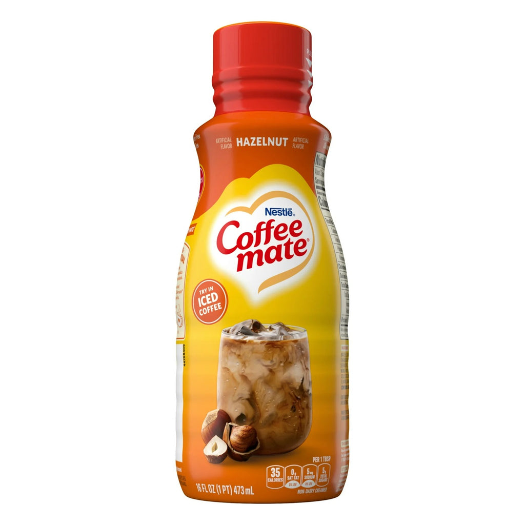 COFFEE MATE Hazelnut-Liquid Coffee Creamer  |16 Fl. Oz. Bottle