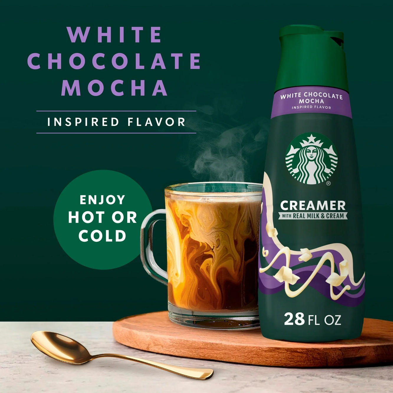 Starbucks Liquid Coffee Creamer White Chocolate Creamer, 28 fl oz