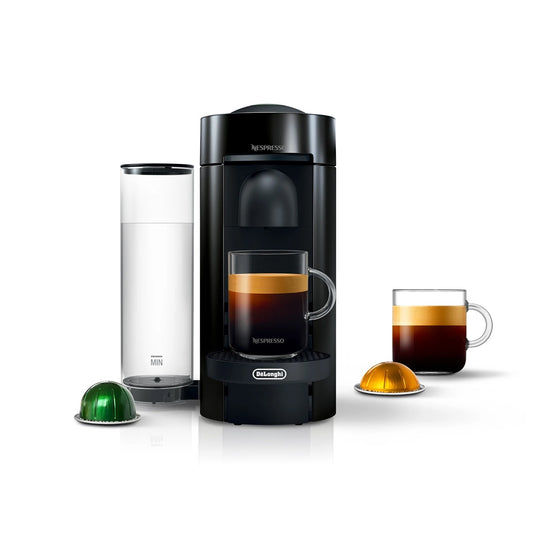 Nespresso Vertuo Plus Coffee and Espresso Maker by De'Longhi, Black 110v.