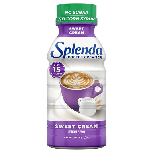 Splenda Sugar Free, Low Calorie Sweet Cream Coffee Creamer, 8 fl Ounces Bottle