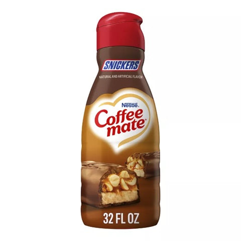 Coffee mate Snickers Flavored Liquid Coffee Creamer, 32 fl oz