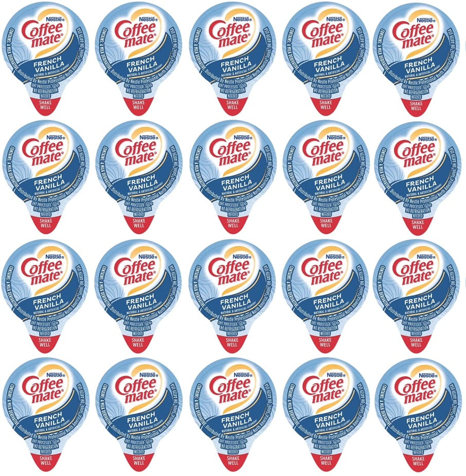 R&A Star Coffee Creamer  | Nestle Coffee Mate French Vanilla Liquid Singles, Lactose-Free | 20 pcs