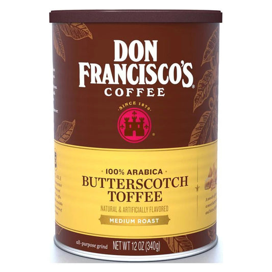 Don Francisco's Coffee Butterscotch Medium Roast Ground Coffee, 12 Oz