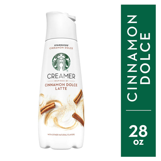 Starbucks Liquid Coffee Creamer Cinnamon Dolce Creamer Inspired by Cinnamon Dolce Latte, 28 fl oz