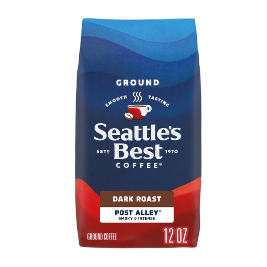 Seattle's Best Coffee Post Alley Blend (Previously Signature Blend No. 5) Dark Roast Ground Coffee 12-Ounce Bag