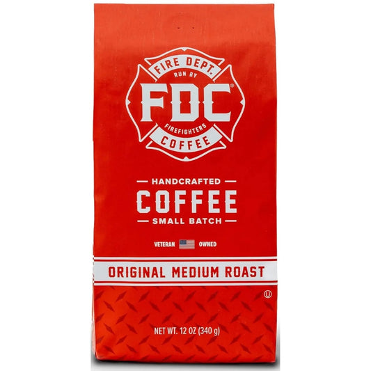 Fire Department Coffee, Original Medium Roast, Premium Ground Coffee, 12 oz