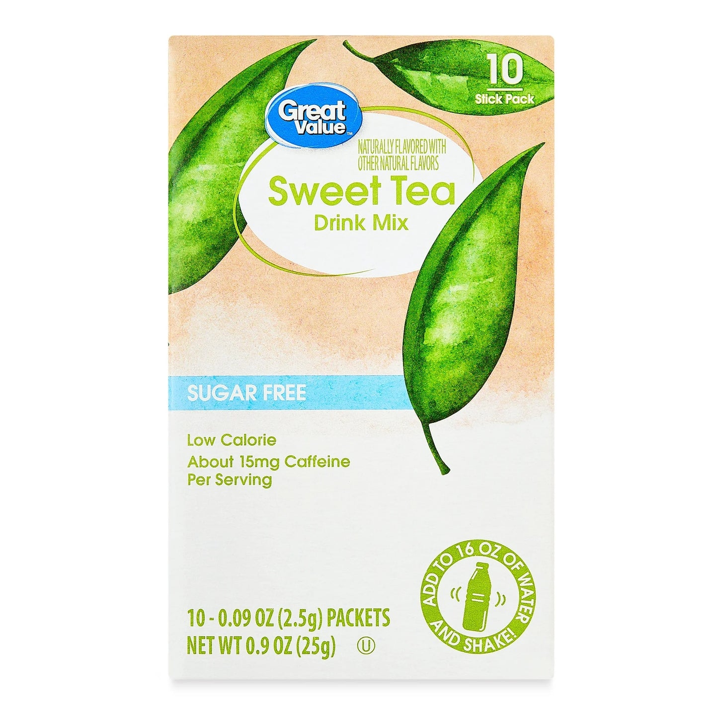 Great Value Sweet Tea Drink Mix, 0.09 oz, 10 Sachet