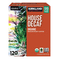 Kirkland Signature Coffee Organic House Decaf K-Cup Pod, 120-count