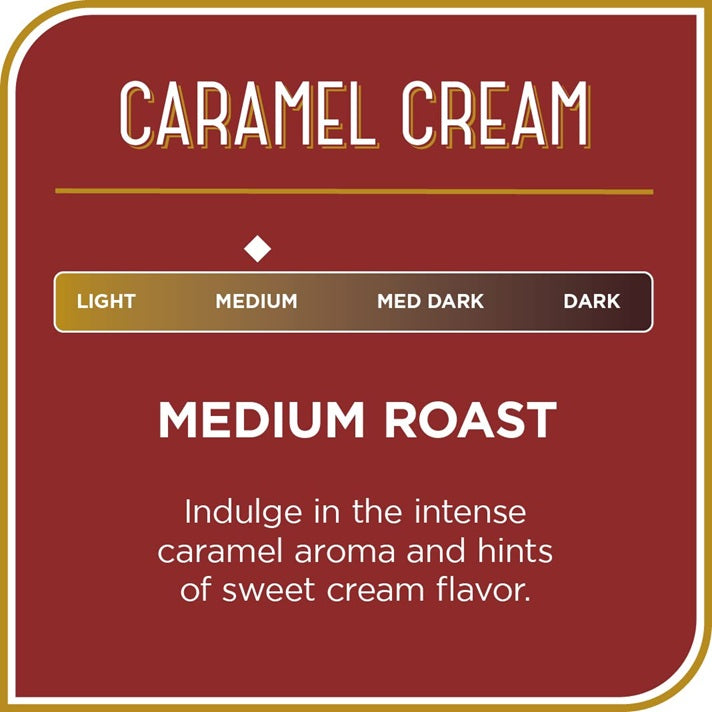 Don Francisco's Caramel Cream Ground Flavored Coffee: Rich, Aromatic 100% Arabica Beans -12 oz