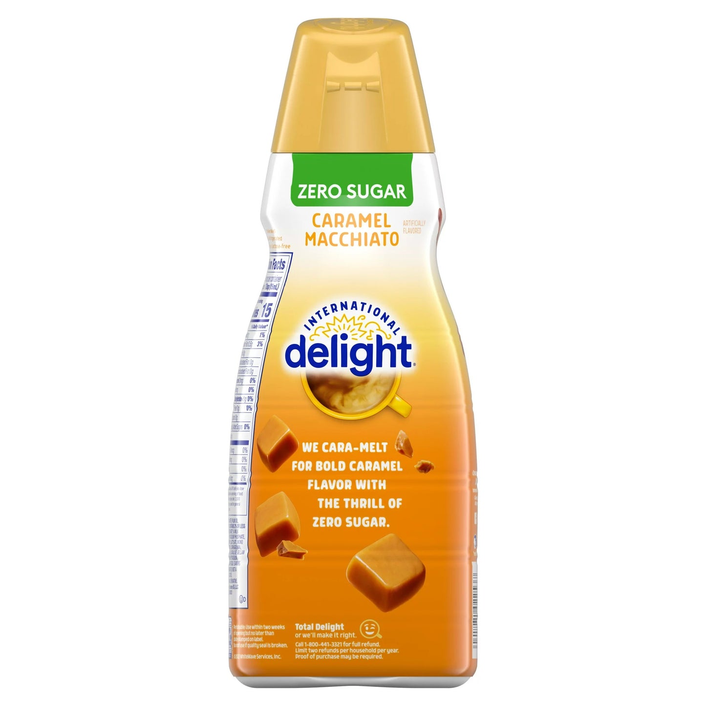 International Delight Sugar-Free, Zero Sugar Caramel Macchiato Coffee Creamer, 32 fl oz