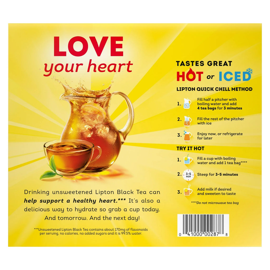 Lipton Tea Bags, Black Tea, 100 Black Tea Bags