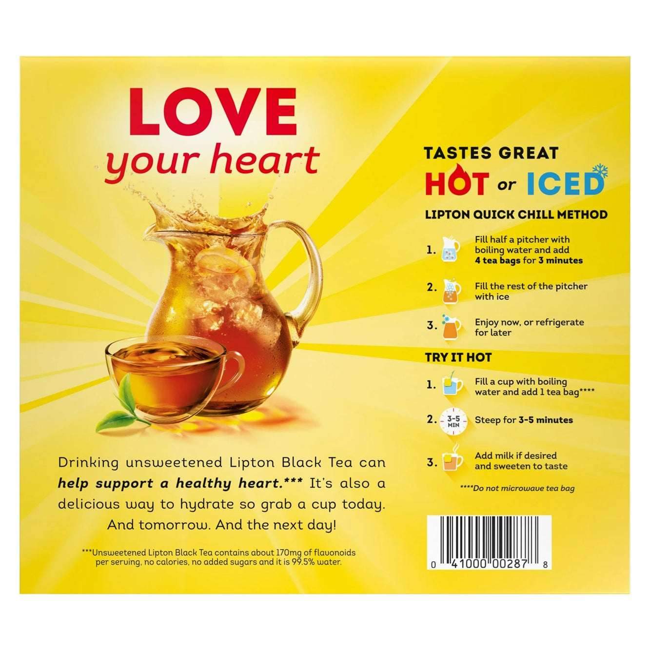 Lipton Tea Bags, Black Tea, 100 Black Tea Bags