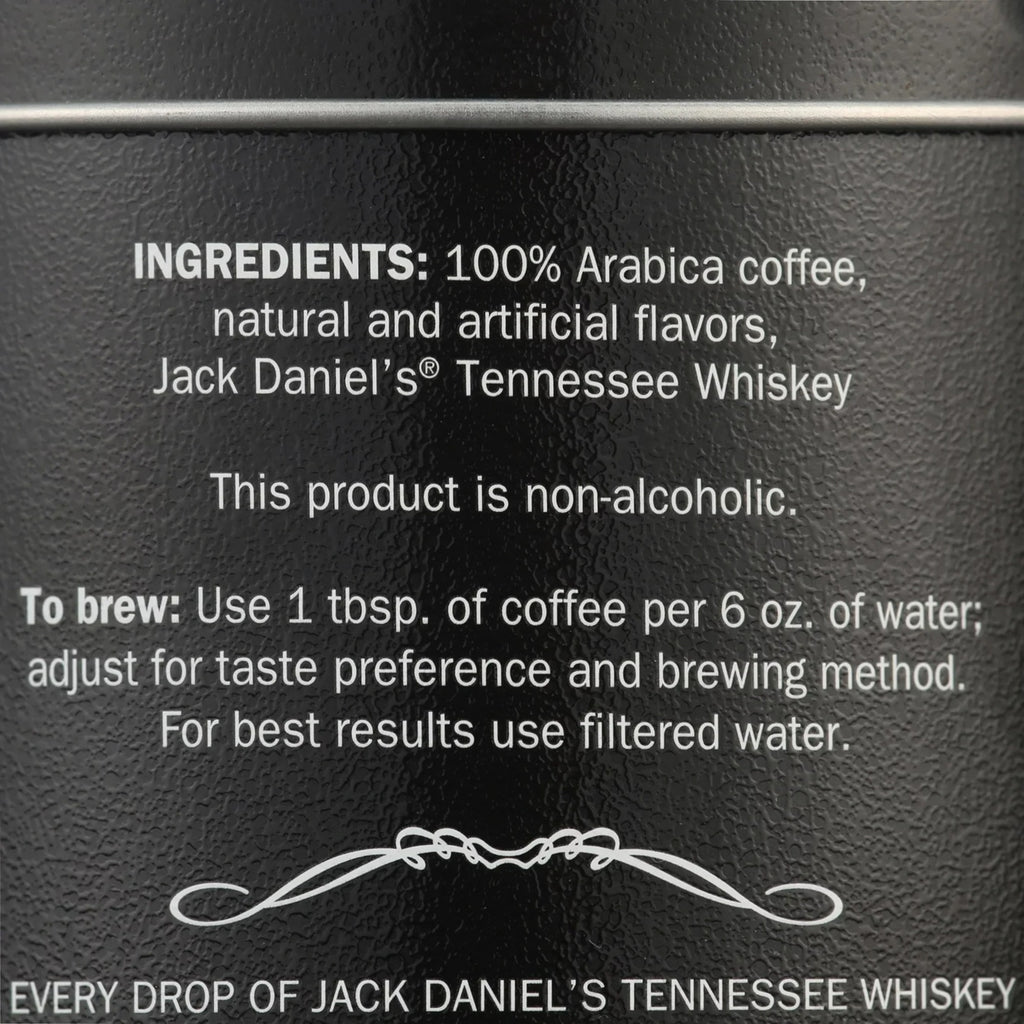 Jack Daniel's Tennessee Whiskey Coffee, Ground, Medium Roast, 8.8oz Can