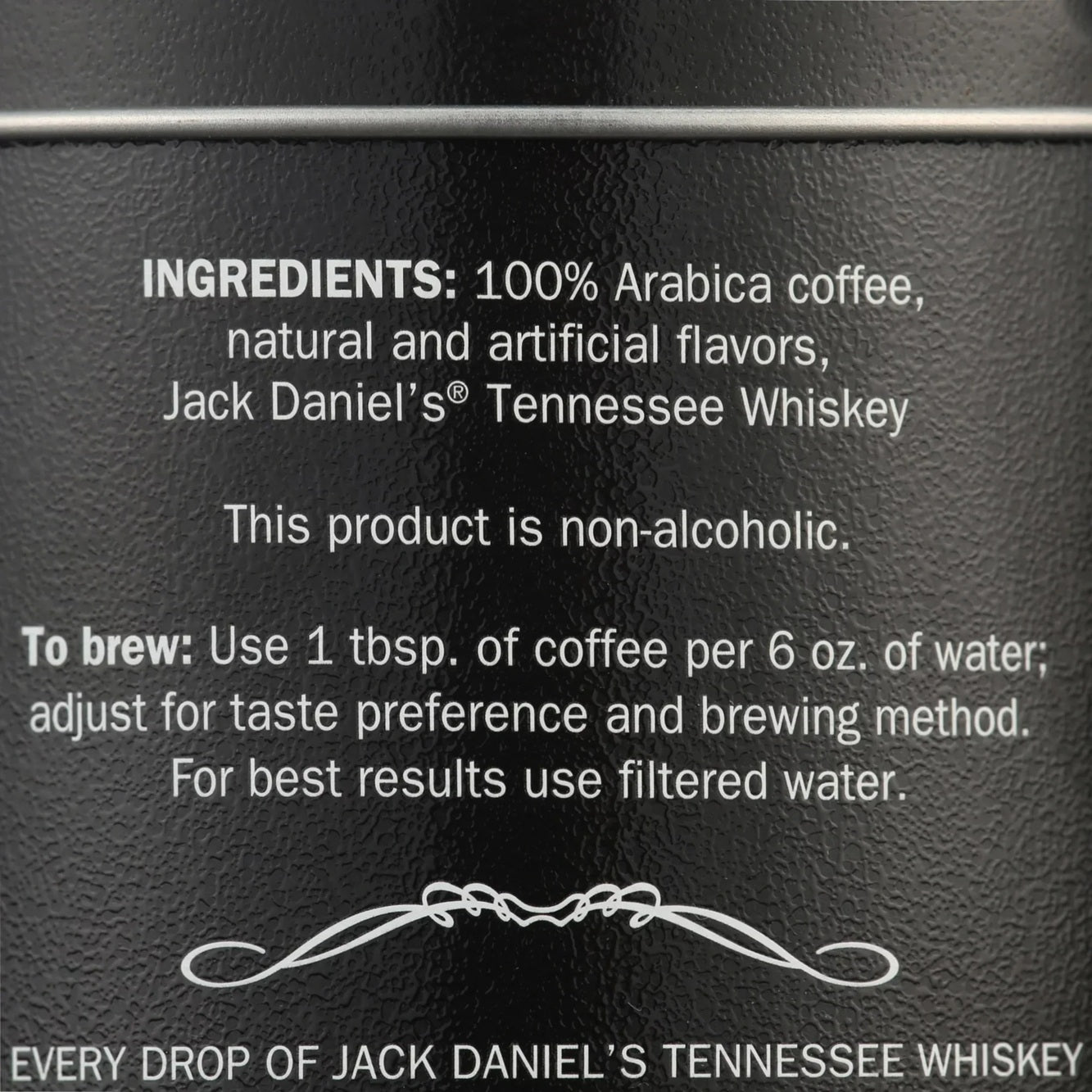 Jack Daniel's Tennessee Whiskey Coffee, Ground, Medium Roast, 8.8oz Can