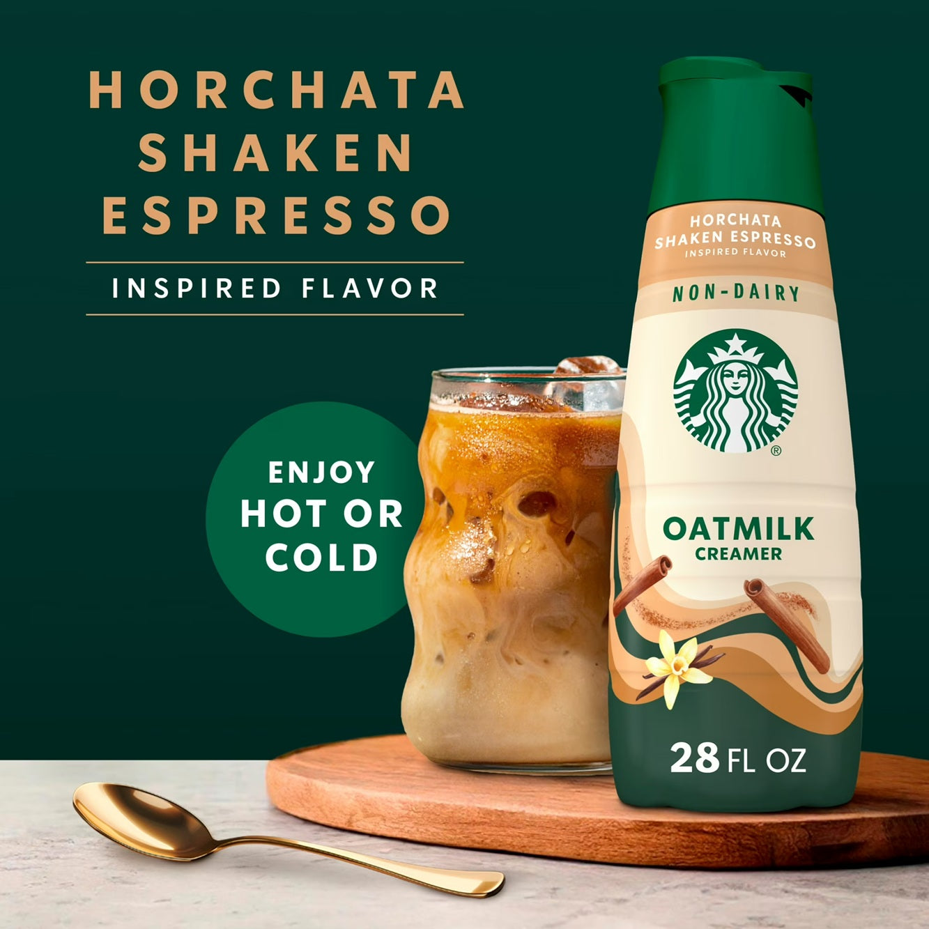 Starbucks Horchata Shaken Espresso Inspired Non-Dairy Creamer, 28 fl. oz. Bottle