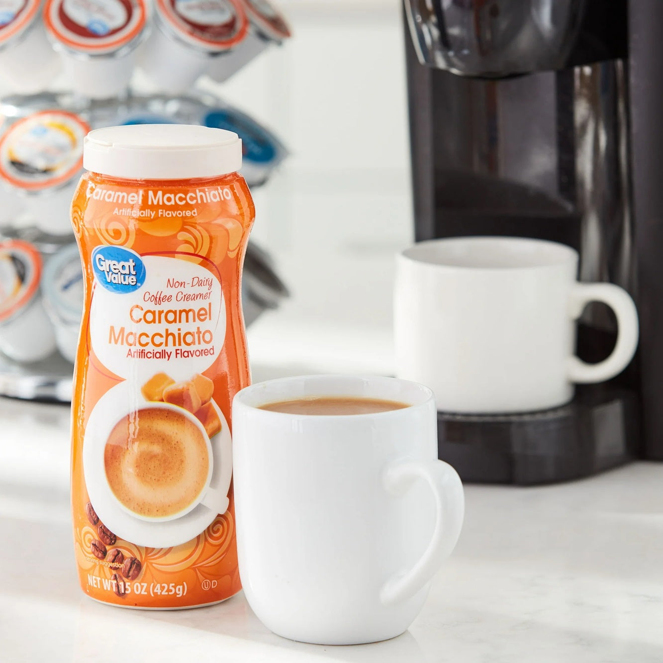 Great Value Caramel Macchiato Coffee Creamer, 15 oz