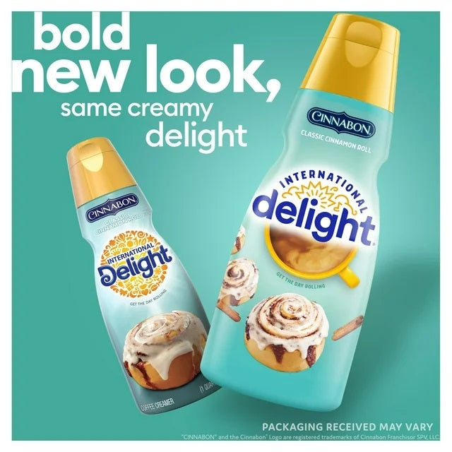 International Delight Classic Cinnamon Roll Flavored Coffee Creamer 32 fl oz Bottle