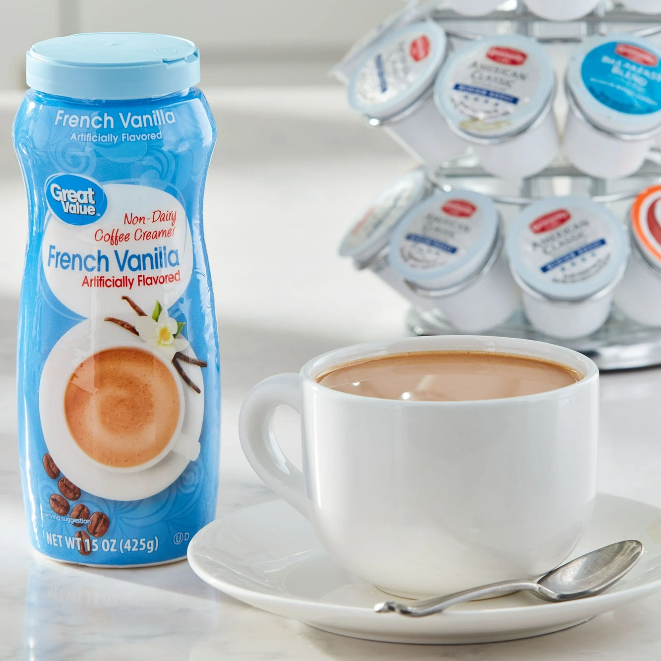 Great Value French Vanilla Non-Dairy Coffee Creamer, 15 oz