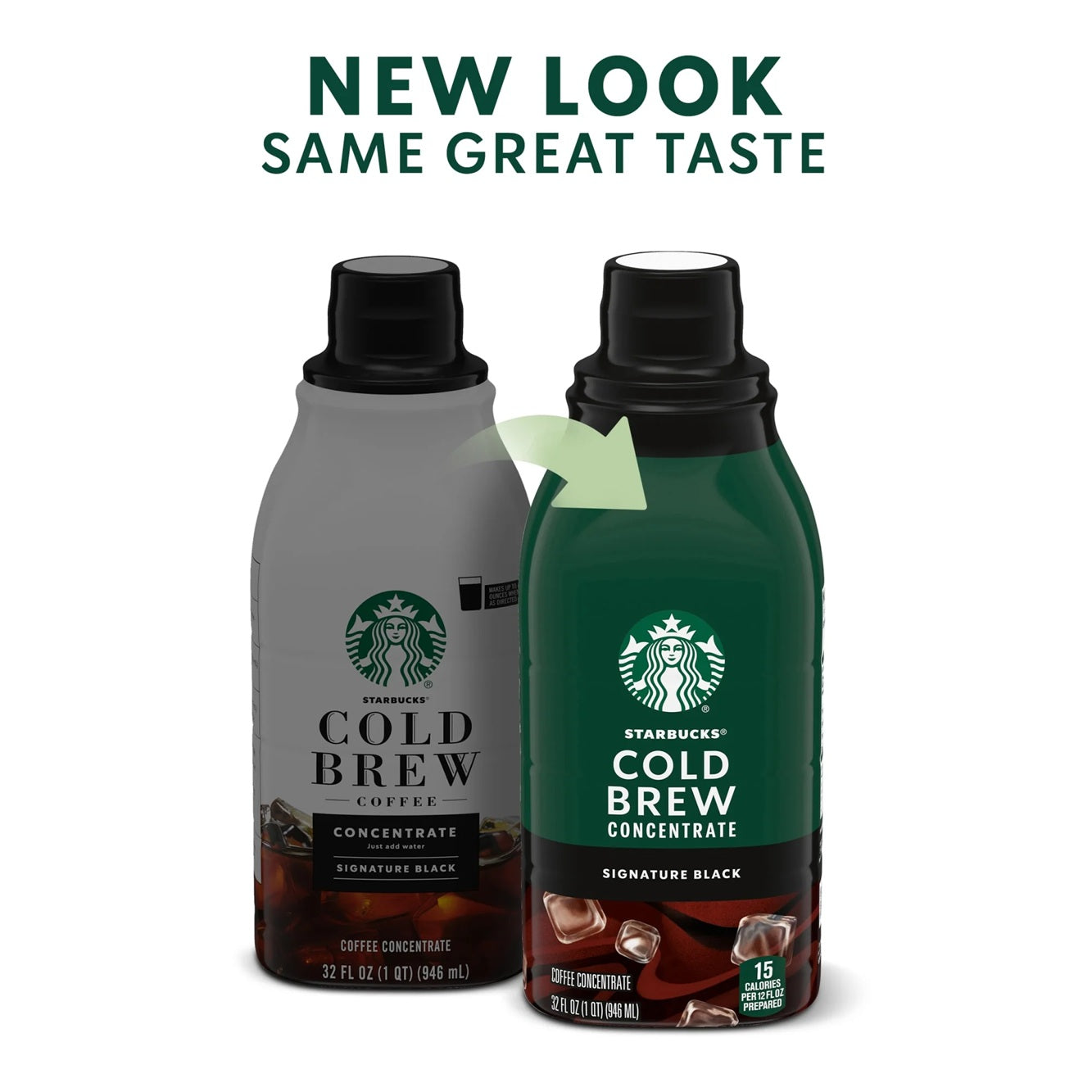 Starbucks Signature Black Coffee, Bottled Cold Brew Coffee Concentrate Drink, 32 oz