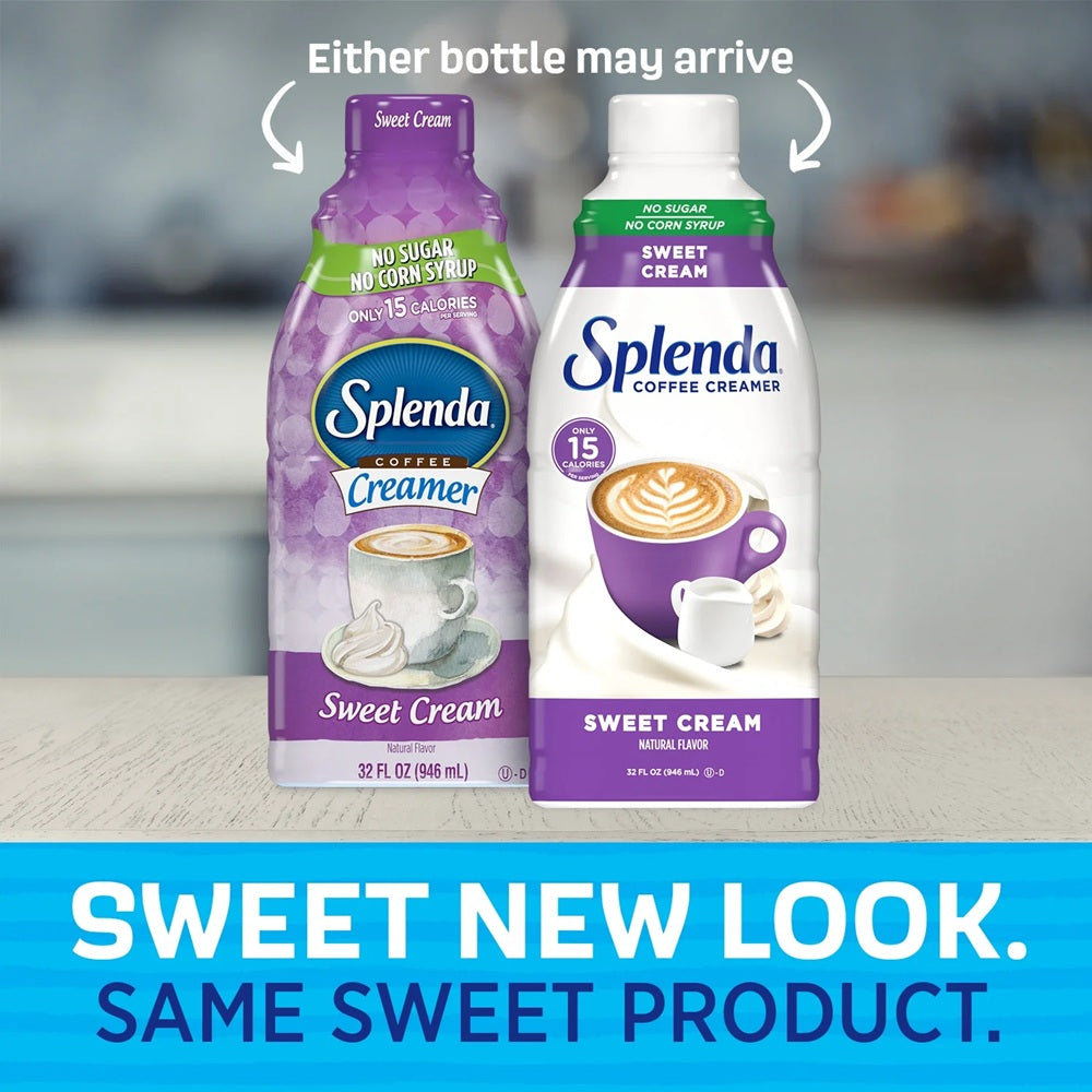 SPLENDA Sweet Cream Liquid Coffee Creamer, 32 fl oz Bottle