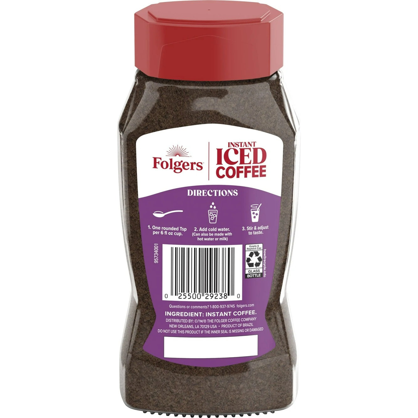 Folgers Instant Iced Coffee, 7 oz Jar