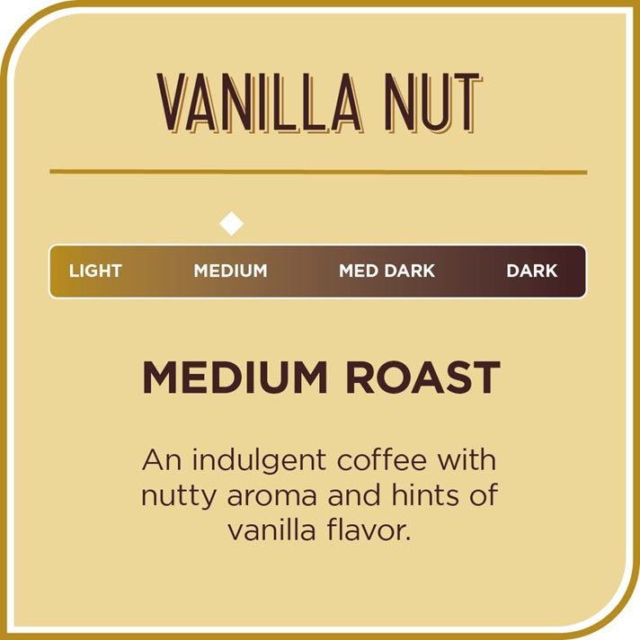 Don Francisco's Premium Vanilla Nut Ground Flavored Coffee: Rich, Aromatic 100% Arabica Beans -12 oz