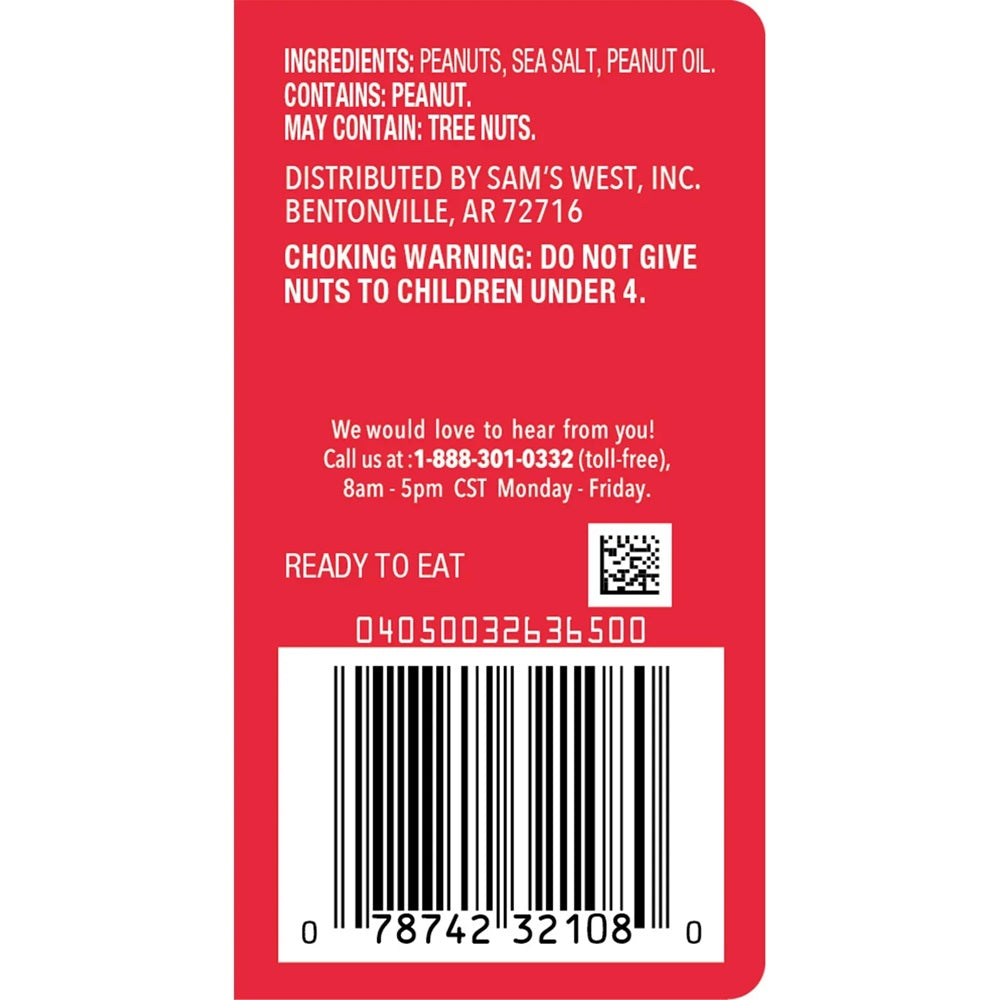 Member's Mark Extra Large Virginia Peanuts (34.5 oz.)