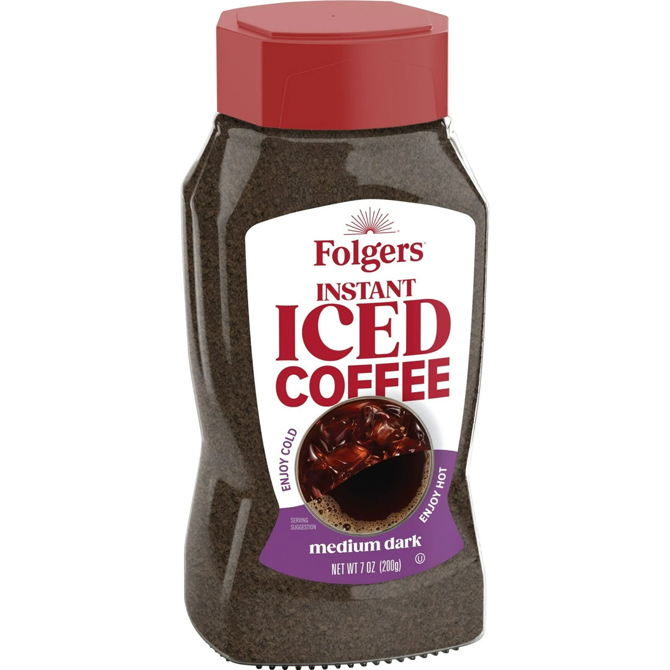 Folgers Instant Iced Coffee, 7 oz Jar