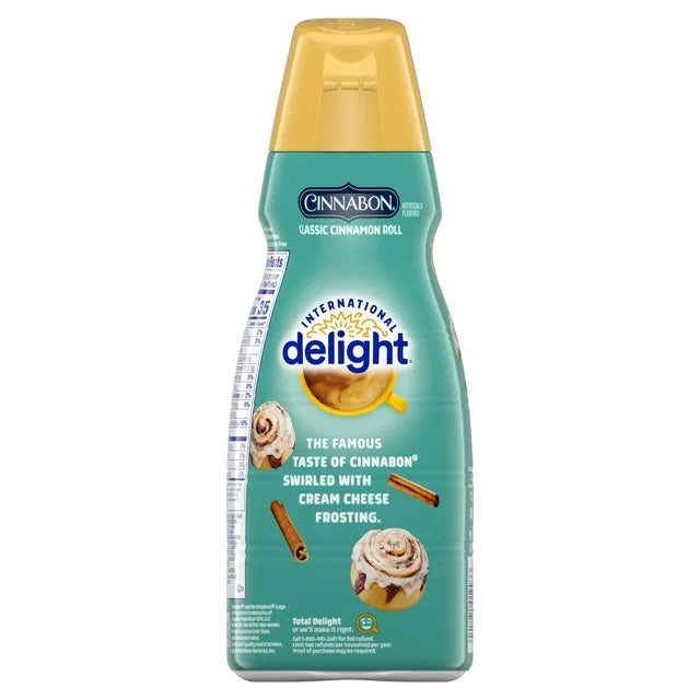 International Delight Classic Cinnamon Roll Flavored Coffee Creamer 32 fl oz Bottle