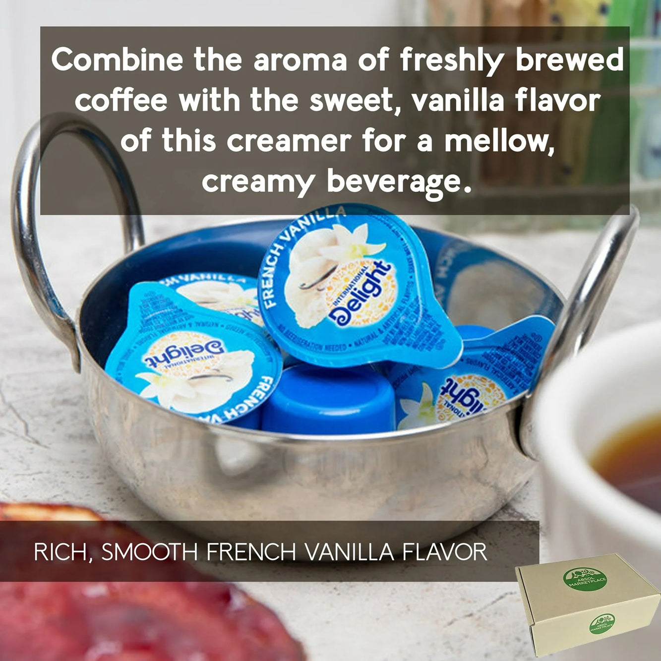 International Delight FRENCH VANILLA Coffee Creamer Singles, Sold by Pack of 20pcs