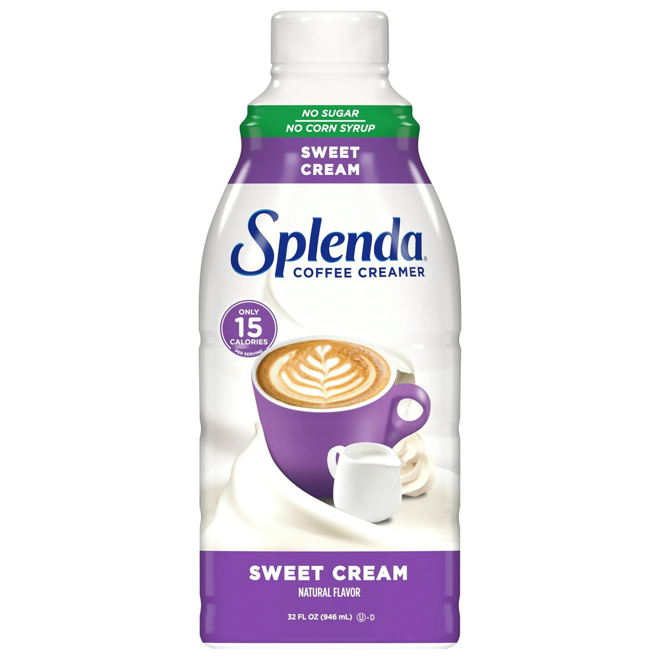 SPLENDA Sweet Cream Liquid Coffee Creamer, 32 fl oz Bottle