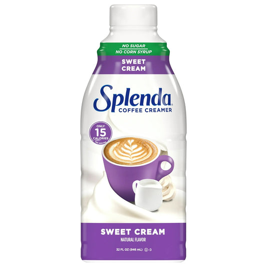 SPLENDA Sweet Cream Liquid Coffee Creamer, 32 fl oz Bottle