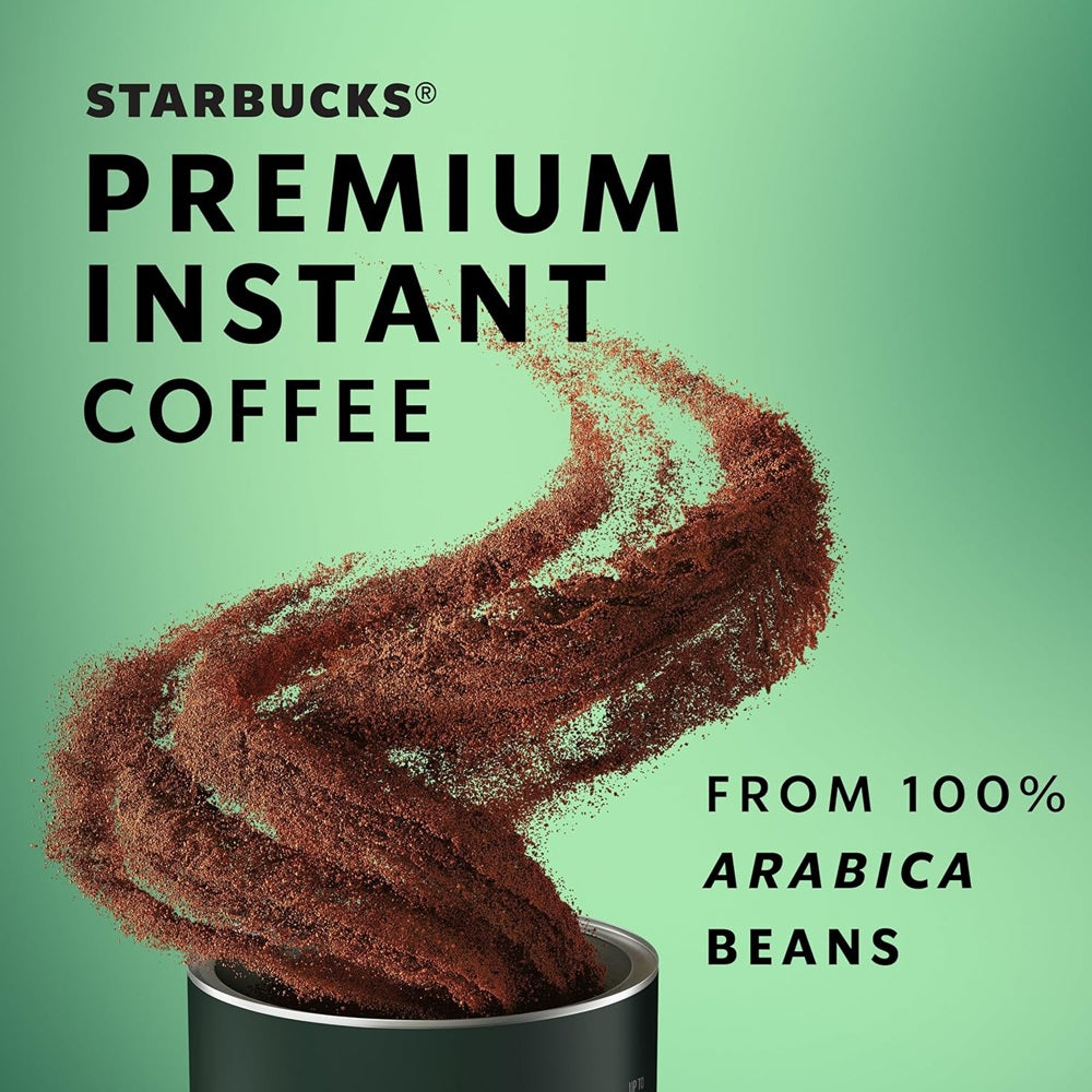 Starbucks Premium Instant Coffee, Blonde Roast, 100% Arabica Beans,3.17 Oz