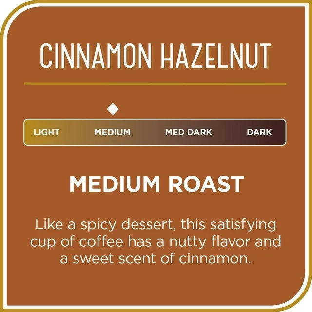 Don Francisco's Cinnamon Hazelnut Ground Flavored Coffee: Rich, Aromatic 100% Arabica Blend - Medium Roast 12 oz
