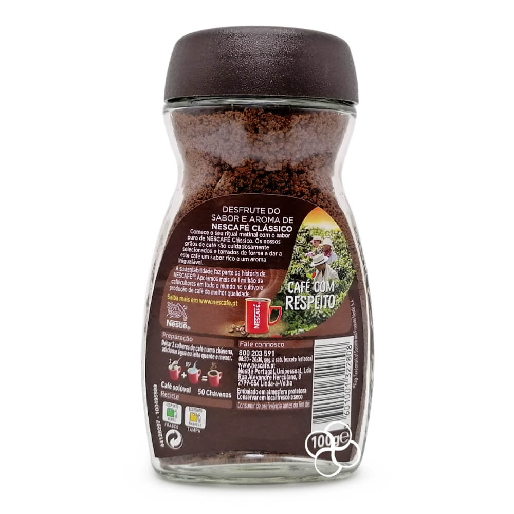 NESCAFE CLASICO Dark Roast, Instant Coffee, 1 Jar, 3.5 oz (100g.)