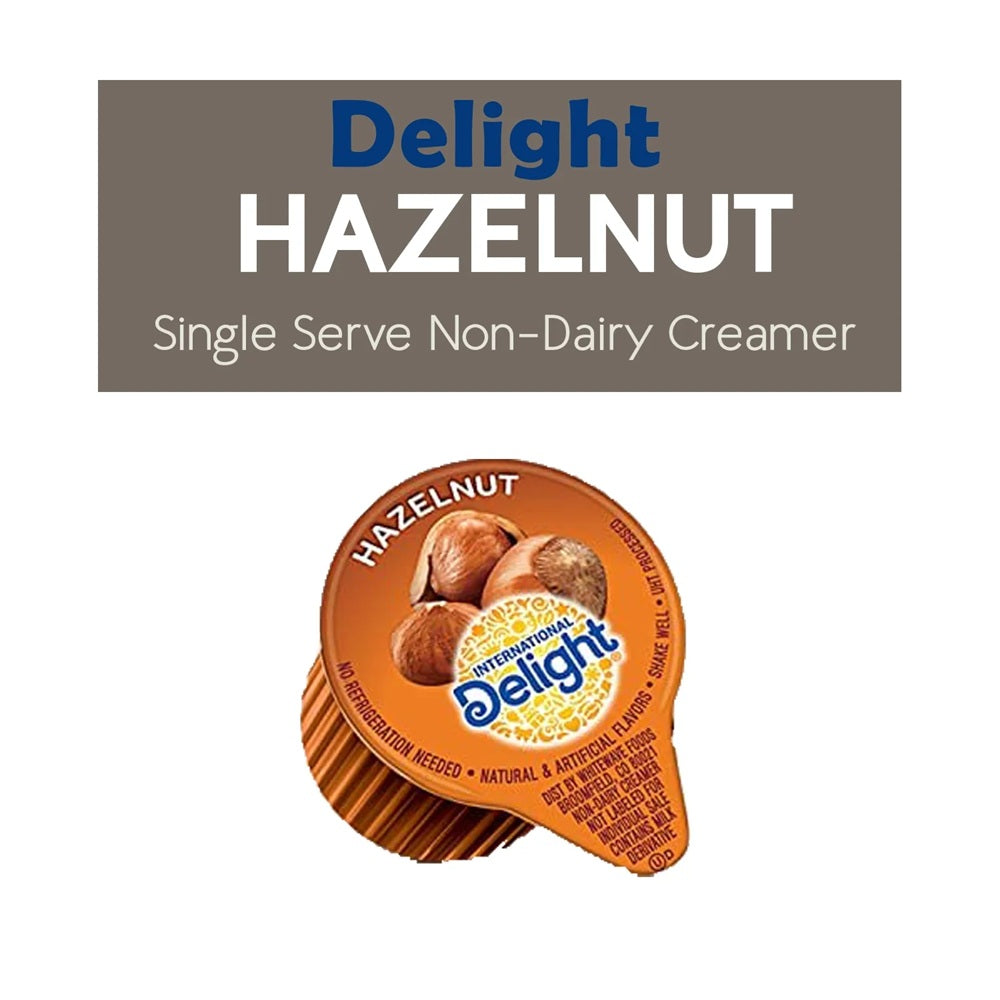 International Delight HAZELNUT Coffee Creamer Singles, Sold by Pack of 20pcs
