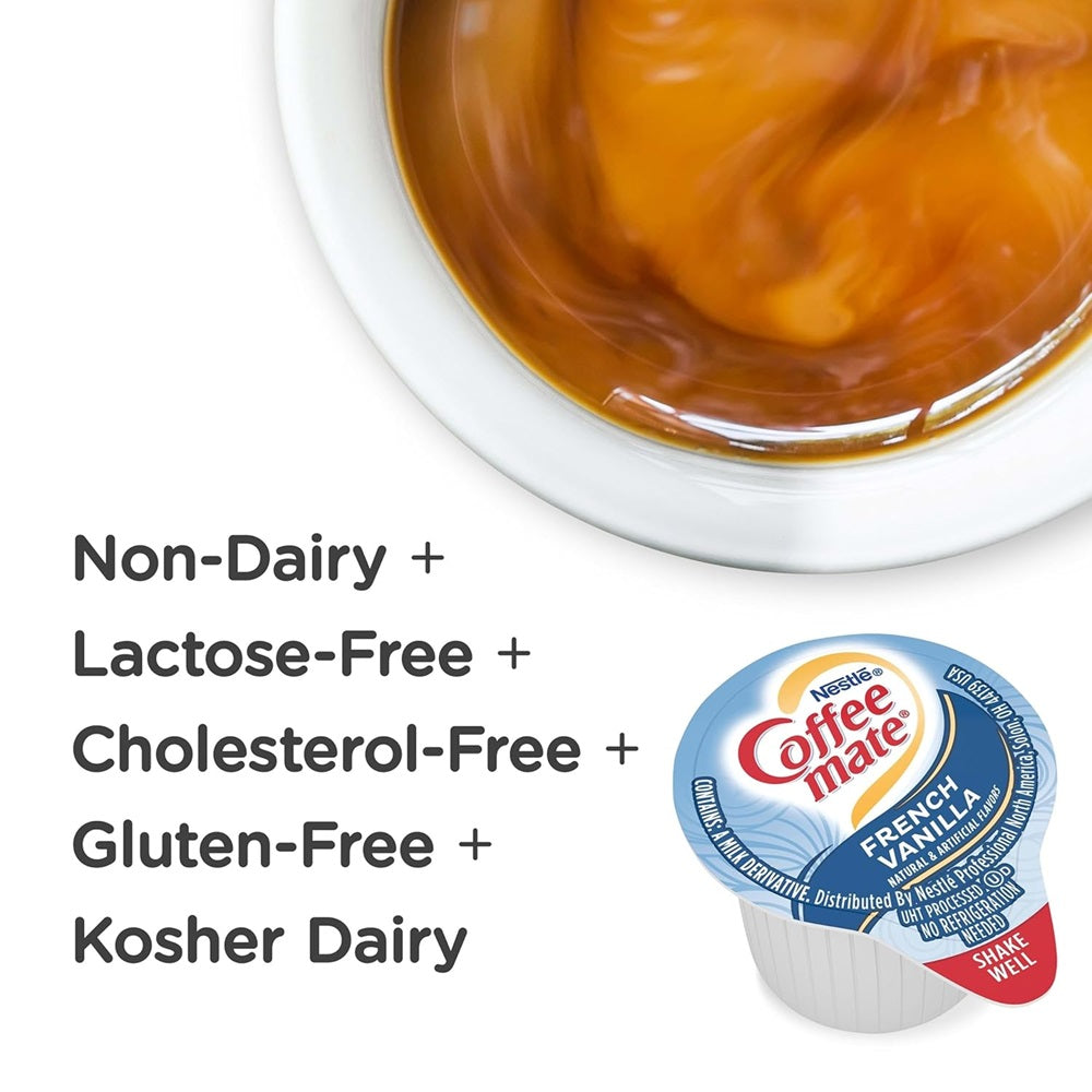 R&A Star Coffee Creamer  | Nestle Coffee Mate French Vanilla Liquid Singles, Lactose-Free | 20 pcs
