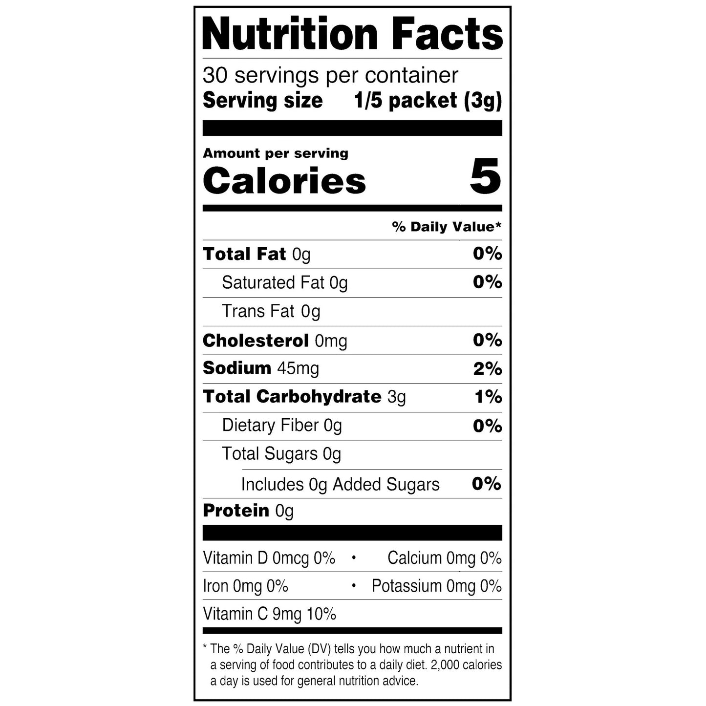 Great Value Sugar-Free Lemonade Drink Mix Powder, 0.53 oz, 6 Count