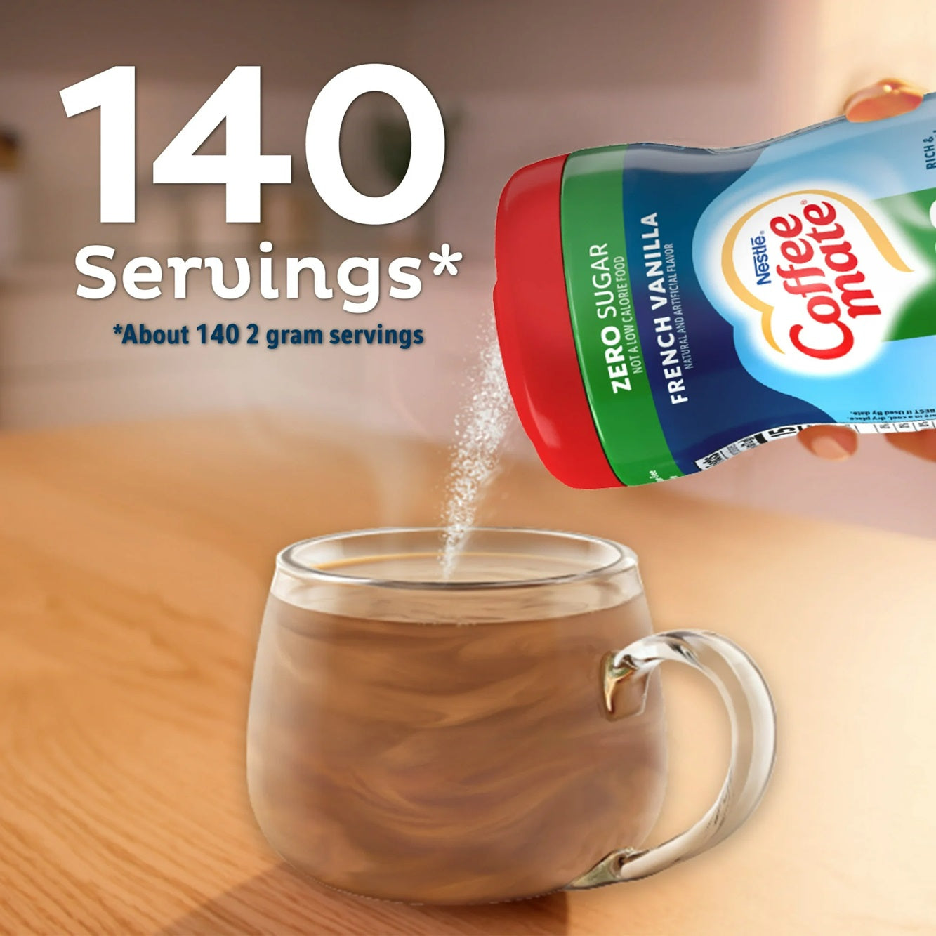 Nestle Coffee mate  | French Vanilla Sugar Free Powder Coffee Creamer | 10.2 oz.