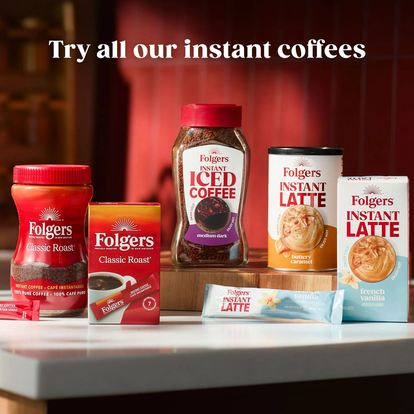 Folgers Instant Iced Coffee, 7 oz Jar