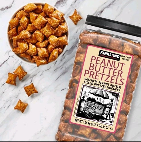 Kirkland Signature Peanut Butter Filled Pretzel Nuggets, 55 oz