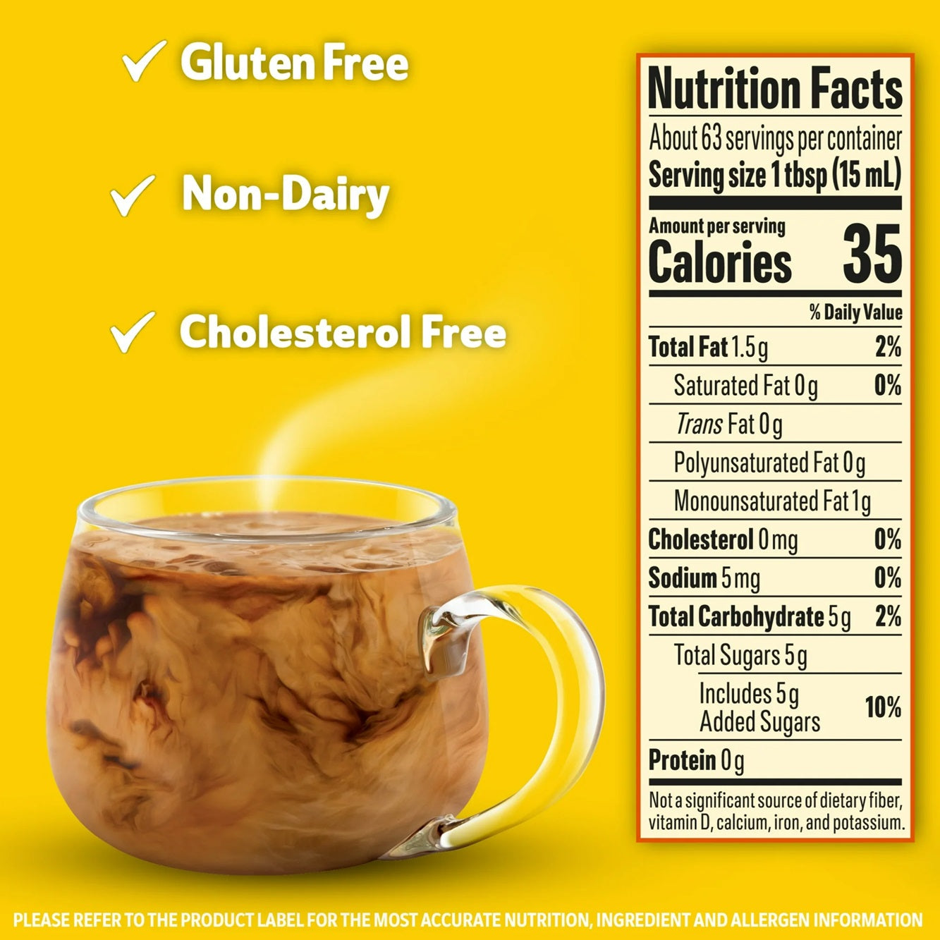 Coffee mate Hazelnut Liquid Non-Dairy Coffee Creamer, 32 fl oz